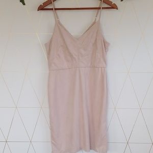 5/$25 nwt sans souchu faux suede dress, medium